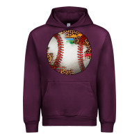 Mauve Wine western baseball leopard serape pattern Urban Hoodie - Artiststas
