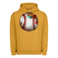 Pigment Peanut Butter western baseball leopard serape pattern Urban Hoodie - Artiststas