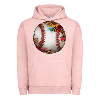 Pigment Salmon western baseball leopard serape pattern Urban Hoodie - Artiststas