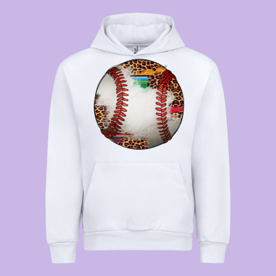 Western Baseball Leopard Serape Pattern Urban Hoodie Designed By Artiststas