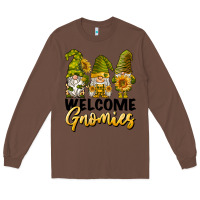 Chestnut welcome gnomies sunflowers Long Sleeve Tee - BarkalooDesign