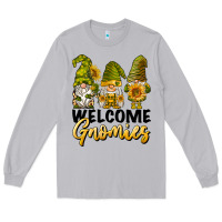 Moon Dust welcome gnomies sunflowers Long Sleeve Tee - BarkalooDesign