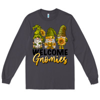 Smoke welcome gnomies sunflowers Long Sleeve Tee - BarkalooDesign