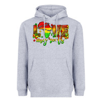 Heather Grey love my roots juneteenth Heavyweight Hoodie - texasbilliewilder