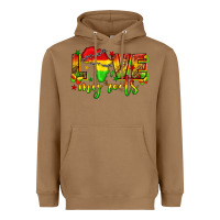 Toasted Coconut love my roots juneteenth Heavyweight Hoodie - texasbilliewilder