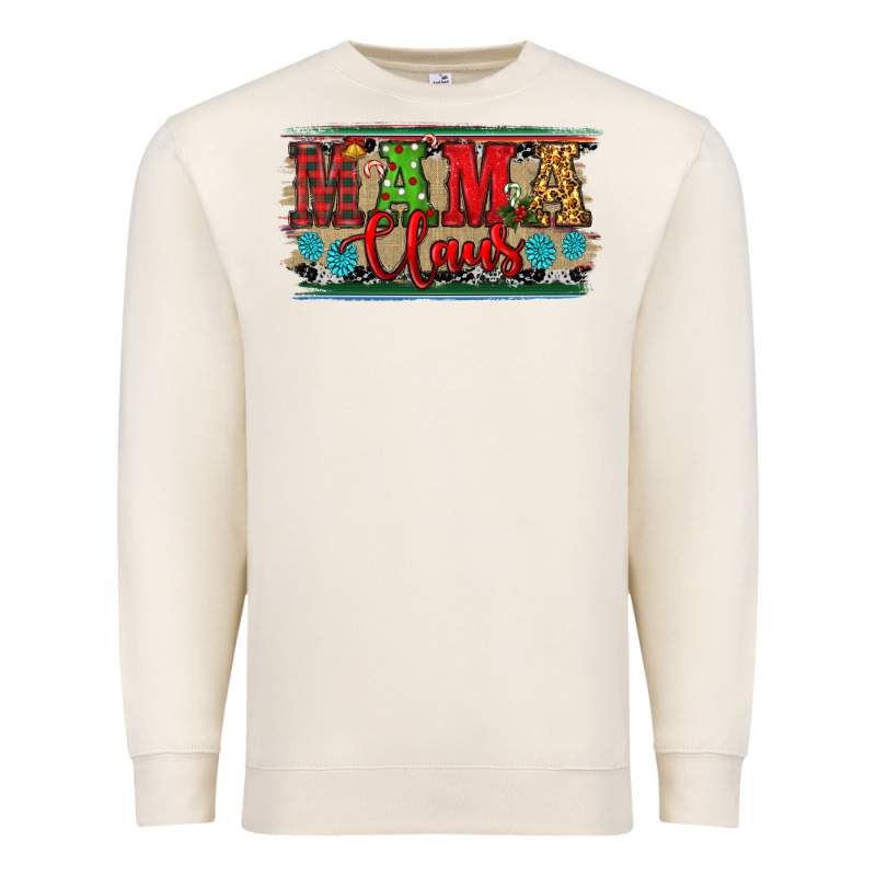 Christmas Western Mama Claus Premium Sweatshirt by RanaPortraitStore | Teevron