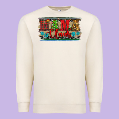 Christmas Western Mama Claus Premium Sweatshirt Designed By Ranaportraitstore
