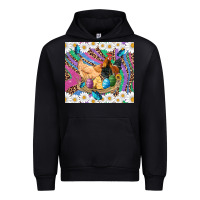 Black easter farm chicken chick rooster daisys butterfly sunflower eggs glit Urban Hoodie - Artiststas