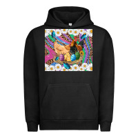 Pigment Black easter farm chicken chick rooster daisys butterfly sunflower eggs glit Urban Hoodie - Artiststas