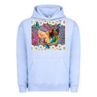 Pigment Grape Ice easter farm chicken chick rooster daisys butterfly sunflower eggs glit Urban Hoodie - Artiststas