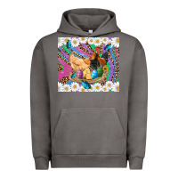 Pigment Tornado easter farm chicken chick rooster daisys butterfly sunflower eggs glit Urban Hoodie - Artiststas
