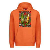 Carrot beer bottles with wheat and barley Premium Hoodie - AdoDesignShop