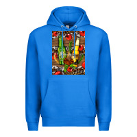 True Royal beer bottles with wheat and barley Premium Hoodie - AdoDesignShop