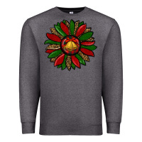 Charcoal Heather christmas sunflower Premium Sweatshirt - RanaPortraitStore