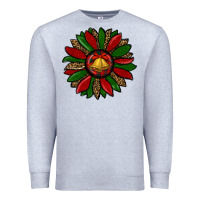 Heather Grey christmas sunflower Premium Sweatshirt - RanaPortraitStore