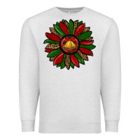 Oatmeal Heather christmas sunflower Premium Sweatshirt - RanaPortraitStore