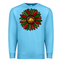 Ocean Blue christmas sunflower Premium Sweatshirt - RanaPortraitStore