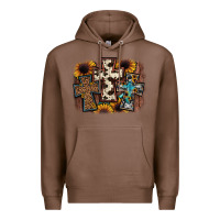 Chestnut cross background Premium Hoodie - JahusDesignShop