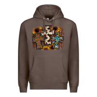Coffee cross background Premium Hoodie - JahusDesignShop