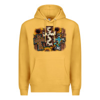 Cross Background Premium Hoodie | Teevron