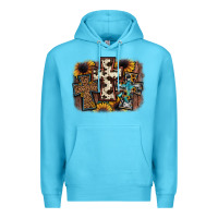 Ocean Blue cross background Premium Hoodie - JahusDesignShop