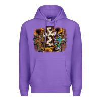 Purple cross background Premium Hoodie - JahusDesignShop