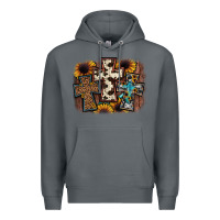 Rock cross background Premium Hoodie - JahusDesignShop