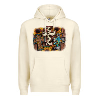 Sandshell cross background Premium Hoodie - JahusDesignShop