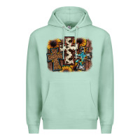 Seafoam cross background Premium Hoodie - JahusDesignShop