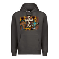 Smoke cross background Premium Hoodie - JahusDesignShop
