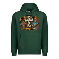 Sports Green cross background Premium Hoodie - JahusDesignShop
