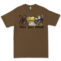 Cacao peace love ostrich Premium Tee - LillyAllenDesigns