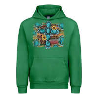 Emerald western gemstone cross sunflowers serape leopard glitter Urban Hoodie - Artiststas