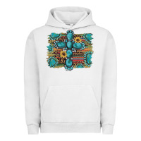 Pigment Lunar Rock western gemstone cross sunflowers serape leopard glitter Urban Hoodie - Artiststas