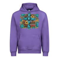 Tulip western gemstone cross sunflowers serape leopard glitter Urban Hoodie - Artiststas
