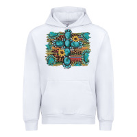White western gemstone cross sunflowers serape leopard glitter Urban Hoodie - Artiststas
