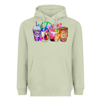 Matcha hippie coffee cups Heavyweight Hoodie - Zillion Design Studio