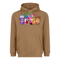 Toasted Coconut hippie coffee cups Heavyweight Hoodie - Zillion Design Studio