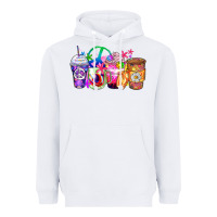 White hippie coffee cups Heavyweight Hoodie - Zillion Design Studio