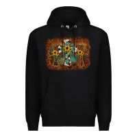 Black cross backgraund Premium Hoodie - JahusDesignShop