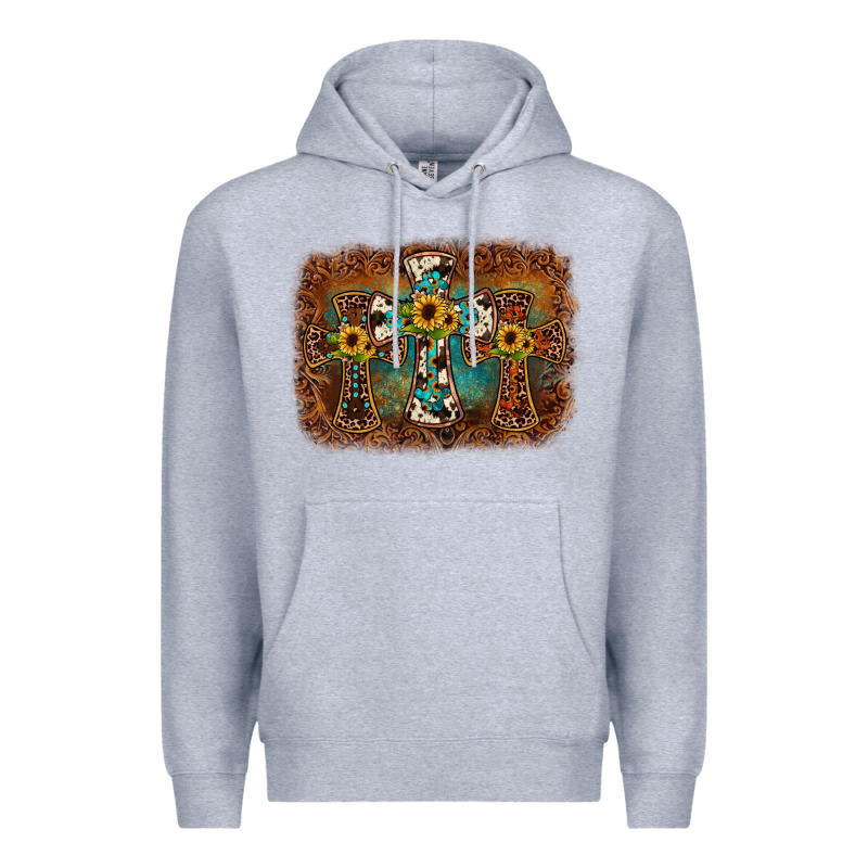 Cross Backgraund Premium Hoodie by JahusDesignShop | Teevron