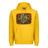 Lemon cross backgraund Premium Hoodie - JahusDesignShop