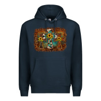 Navy cross backgraund Premium Hoodie - JahusDesignShop