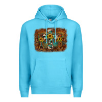 Ocean Blue cross backgraund Premium Hoodie - JahusDesignShop
