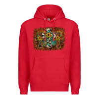 Red cross backgraund Premium Hoodie - JahusDesignShop