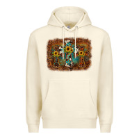 Sandshell cross backgraund Premium Hoodie - JahusDesignShop
