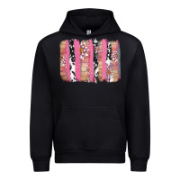 Black v.d cow and lotus brushstrock Urban Hoodie - AdoDesignShop