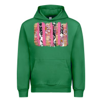 V.d Cow And Lotus Brushstrock Urban Hoodie | Teevron
