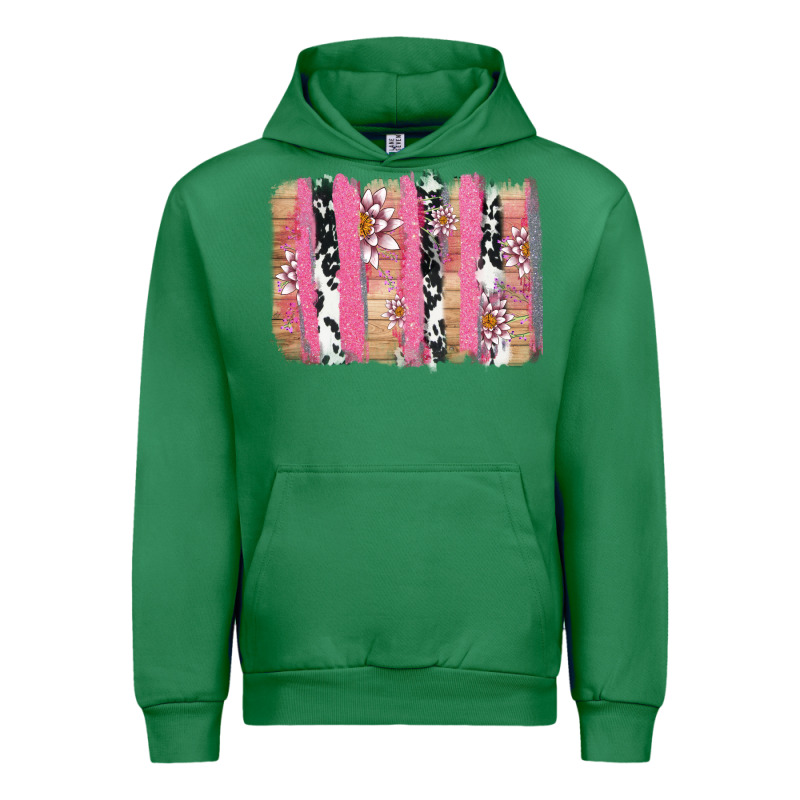 V.d Cow And Lotus Brushstrock Urban Hoodie by AdoDesignShop | Teevron