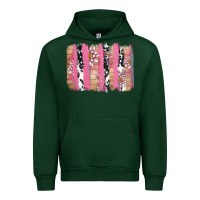 Forest Green v.d cow and lotus brushstrock Urban Hoodie - AdoDesignShop
